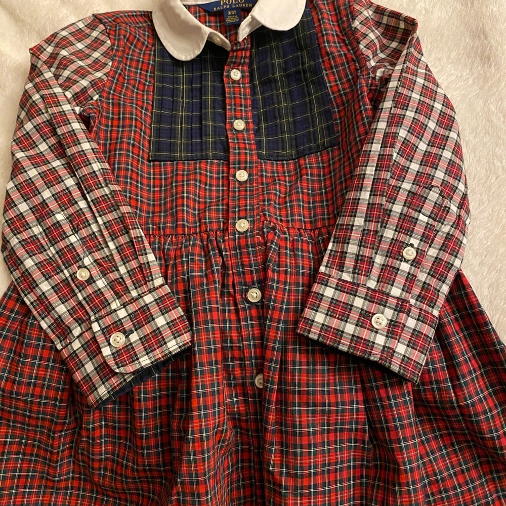 Size 10 Youth- Polo Ralph Lauren Christmas dress.